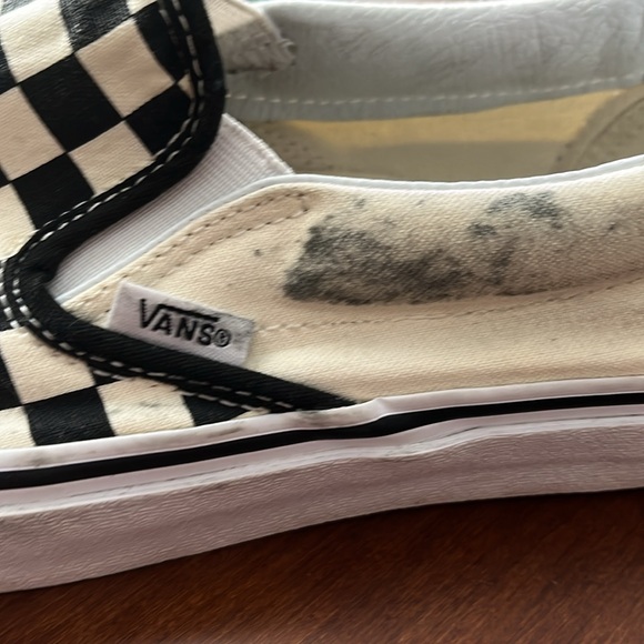 Vans Classic Slip-On Checkerboard black and white womens size 10 men’s 8.5 - Picture 9 of 11